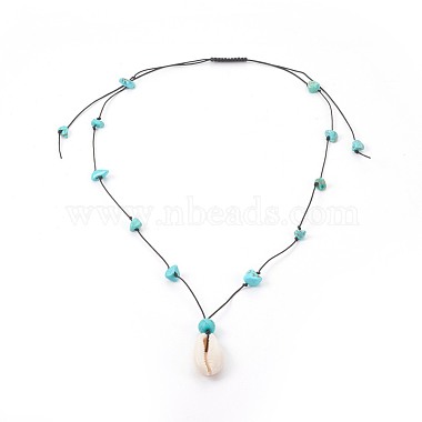 Natural & Synthetic Mixed Gemstone Necklaces(NJEW-JN02288-M)-2