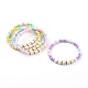 bracelets de perles extensibles en acrylique pour la saint valentin(BJEW-JB06110)-1