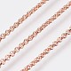 Long-Lasting Plated Brass Cable Chain Necklaces(NJEW-K112-10RG-NF)-2