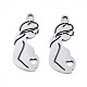 Mother's Day 201 Stainless Steel Pendants(X-STAS-S081-039)-1