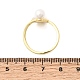 Adjustable Brass White Shell Cuff Rings(SH-CBA3B38-01G)-5