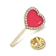 Cute Hot Pink Lollipop Enamel Pins(JEWB-S025-12A)-3