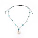 Natural & Synthetic Mixed Gemstone Necklaces(NJEW-JN02288-M)-2