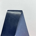 PU Imitation Leather Fabric, Flat, Prussian Blue, 120x43x0.07cm(DIY-WH0021-14B)