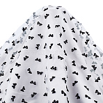 2 Yards Polyester Gauze Fabric, Clothing Accessories, Bowknot Pattern, Black, 160x1mm(OCOR-ME0001-14)