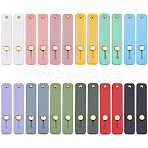 24Pcs 12 Colors Rectangle Silicone Phone Strap Grip Holder Finger, Telescopic Phone Finger Strap Stand, Universal Finger Kickstand, Golden, Mixed Color, 100x20x7mm, 2pcs/color(AJEW-FH0008-81)