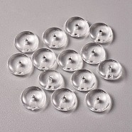 Transparent Acrylic Beads, Flat Round, Clear, 10x3mm, Hole: 1.5mm, about 2270pcs/500g(TACR-J054-10mm-48401)