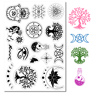 Custom PVC Plastic Clear Stamps, for DIY Scrapbooking, Photo Album Decorative, Cards Making, Stamp Sheets, Film Frame, Hamsa Hand Pattern, 160x110x3mm(DIY-WH0439-0013)