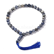 Natural Blue Spot Jasper Beads Stretch Bracelets, Inner Diameter: 4-1/2 inch(11.3cm)(BJEW-I319-01J)