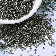 MIYUKI Round Rocailles Beads, Japanese Seed Beads, 11/0, (RR4551) Crystal/Marea (VM), 2x1.3mm, Hole: 0.8mm, about 5500pcs/50g(SEED-X0054-RR4551)