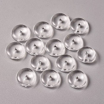 Transparent Acrylic Beads, Flat Round, Clear, 10x3mm, Hole: 1.5mm, about 2270pcs/500g