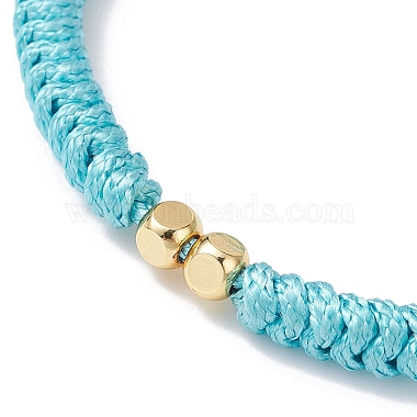 bracelet de perles tressées en laiton(BJEW-JB09974)-4