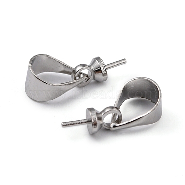 Brass Cup Pearl Peg Bails Pin Pendants(KK02)-4