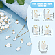 40Pcs 5 Styles Natural Freshwater Shell Charms(PALLOY-AB00085)-2