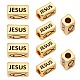 5Pcs Brass Jesus Tube Beads for Easter(KK-SZ0005-13)-1