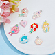 40Pcs 8 Styles Opaque & Transparent Resin Pendants(RESI-FH0001-51)-3