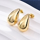 Teardrop Brass Stud Earrings(EJEW-Q015-20A-G)-1
