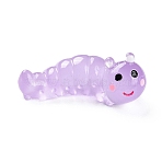 Luminous Resin Worm Ornament, Glow in The Dark, Micro Landscape Garden Decoration, Violet, 15x35.5x13mm(DJEW-R011-01A-03)