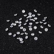 Clear Grade A Diamond Shaped Cubic Zirconia Cabochons, Faceted, 3x2mm(X-ZIRC-M002-3mm-007)