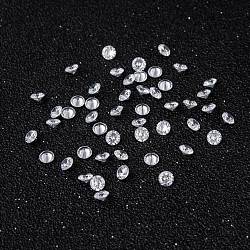 Clear Grade A Diamond Shaped Cubic Zirconia Cabochons, Faceted, 3x2mm(X-ZIRC-M002-3mm-007)