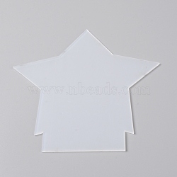 Acrylic Board, Star, Clear, 158x148x2mm(TACR-WH0007-06)