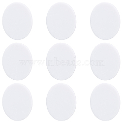 BENECREAT Acrylic Board, Flat Round, White, 76x3mm(SACR-BC0001-07D)
