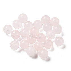 Natural Rose Quartz Sphere Beads, Round Bead, No Hole, 6~6.5mm(G-P520-23)