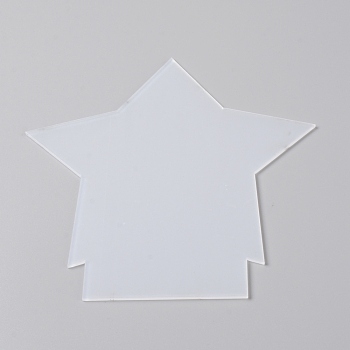 Acrylic Board, Star, Clear, 158x148x2mm