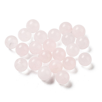 Natural Rose Quartz Sphere Beads, Round Bead, No Hole, 6~6.5mm