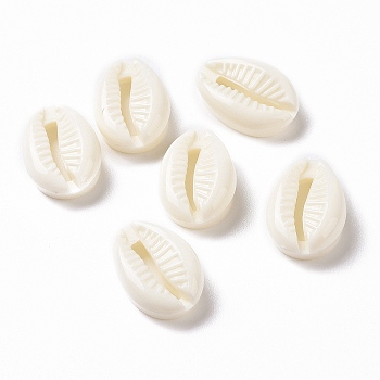 Acrylic Cabochons, Imitation Cowrie Shell, Beige, 18x12.5x6.5mm, about 833pcs/500g