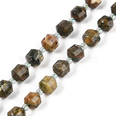 Natural Rhyolite Jasper Beads Strands(G-O201B-122F)-2