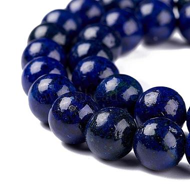 Natural Lapis Lazuli Round Beads Strands(G-I181-10-8mm)-5