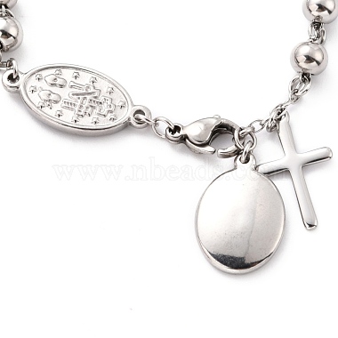 anlaufgeschützte 304 Charm-Armbänder aus Edelstahl(STAS-B021-16P)-3