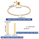 Kit de fabrication de bracelets coulissants à maillons rectangulaires(STAS-UN0039-29)-4