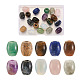 craftdady 20piezas 10 cuentas europeas de piedras preciosas mixtas naturales y sintéticas(G-CD0001-06)-7