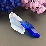 Silicone Molds, Resin Casting Molds, For UV Resin, Epoxy Resin Jewelry Making, Rhombus, White, 38x19x8mm(DIY-F040-03A)