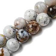 Natural Dendritic Opal Beads Strands, Round, 8mm, Hole: 0.6mm, about 48pcs/strand, 15.59''(39.6cm)(G-R494-A16-03)