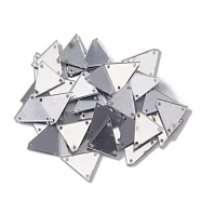 Sew On Mirror Rhinestones, Triangle Shape Acrylic Pieces, with Holes for Costume Evening Dresses Clothing Wedding Dress Decoration, Clear, 16.5x20x1.5mm, Hole: 1mm(DIY-WH0343-60)