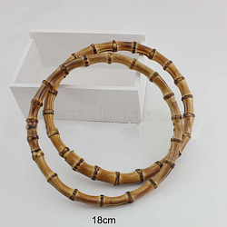 Bamboo Bag Handle, Ring-shaped, Bag Replacement Accessories, Tan, 18cm(PURS-PW0001-212A)