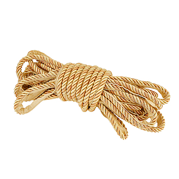 12.5M Polyester Twisted Lip Cord Trim, Twisted Trim Cord Rope Ribbon for Home Decoration, Upholstery, DIY Handmade Crafts, Goldenrod, 1 inch(24mm), about 13.67 Yards(12.5m)/Bundle