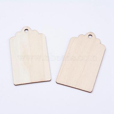 Gros pendentifs en bois non teint(WOOD-L003-01)-2