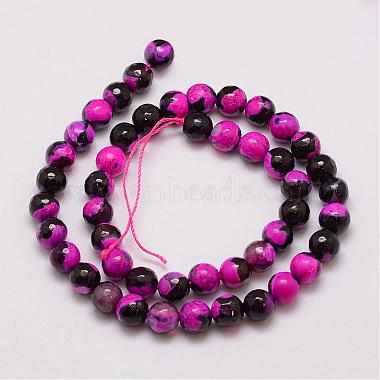 Natural Fire Crackle Agate Bead Strands(G-G882-8mm-B04)-2