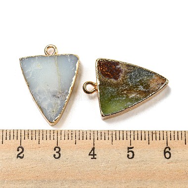 Natural Chrysoprase Pendants(G-M431-11G-A)-3