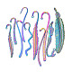 10 шт. 10 стильных радужных цветных сплава для закладок с отверстием(PALLOY-N163-201-NR)-2