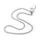 304 Stainless Steel Herringbone Chain Necklaces(NJEW-P282-03P)-2