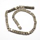 Cube Natural Pyrite Beads Strands(G-I126-17-4x4mm)-2