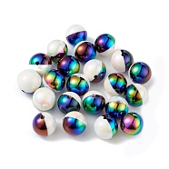 Opaque Acrylic Beads, AB Color, Round, Colorful, 16x15.5mm, Hole: 2.4mm(MACR-K330-27)