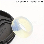 Opalite Plain Band Rings, 12mm, Inner Diameter: 18mm(ZK0408-06)