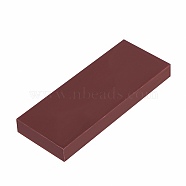 Plastic Punching Pad, Hole Punch Stamping Tool, DIY Leather Craft Tools, Rectangle, Dark Red, 20x8x2.1~2.3cm(TOOL-WH0119-56)