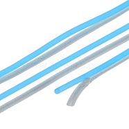 PVC Tubular Solid Synthetic Rubber Cord, No Hole, Deep Sky Blue, 2mm, about 1.09 yards(1m)/strand(RCOR-R009-2mm-05)